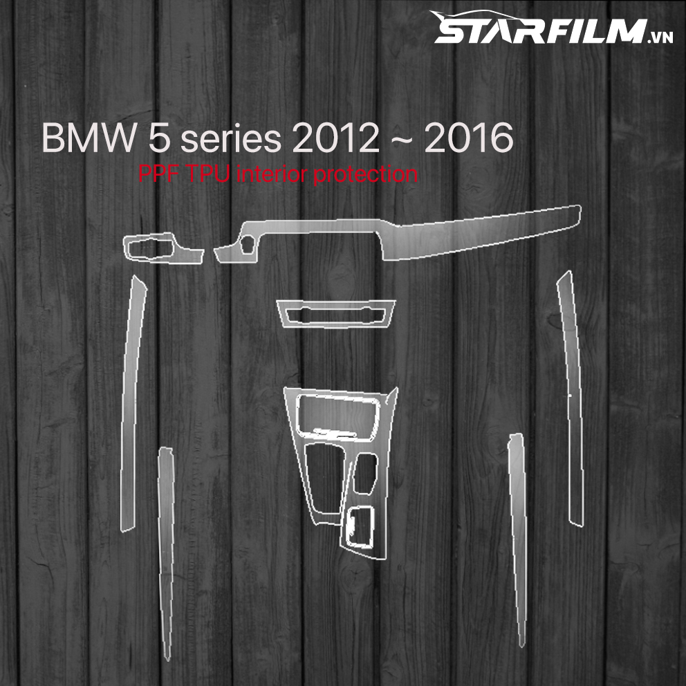 BMW 5 series 2012 ~ 2016 PPF TPU nội thất chống xước tự hồi phục